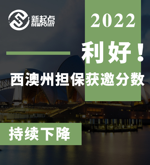 利好！西澳州担保获邀分数，持续下降。相同移民专业，不同pathway，分数差别很大。与189分数对比