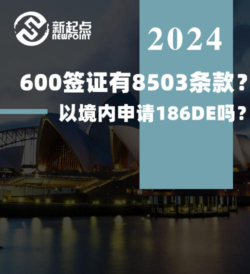 600签证有8503条款？可以境内申请186DE吗？